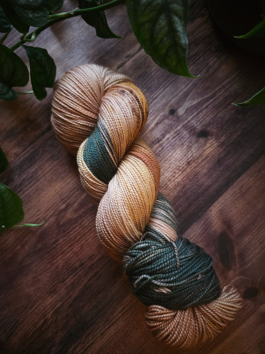 Merinosock - Saffron & cedar