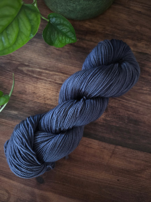Merinosock twist - Washed denim