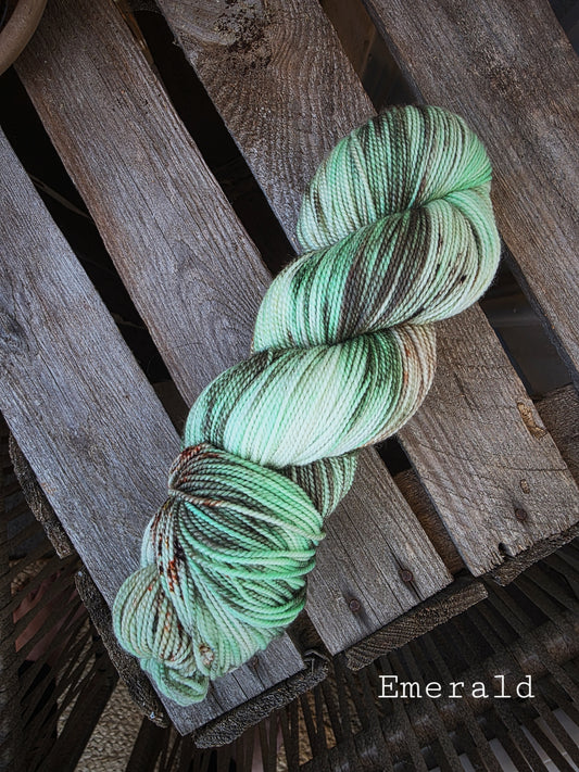 Merinosock twist- Emerald