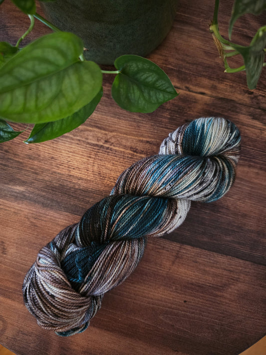 Merinosock twist - Magical teal
